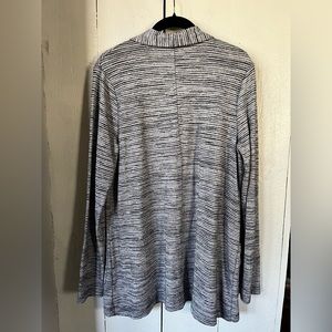 GAP cardigan. Really light, but warm. Pockets. Subtle striping.